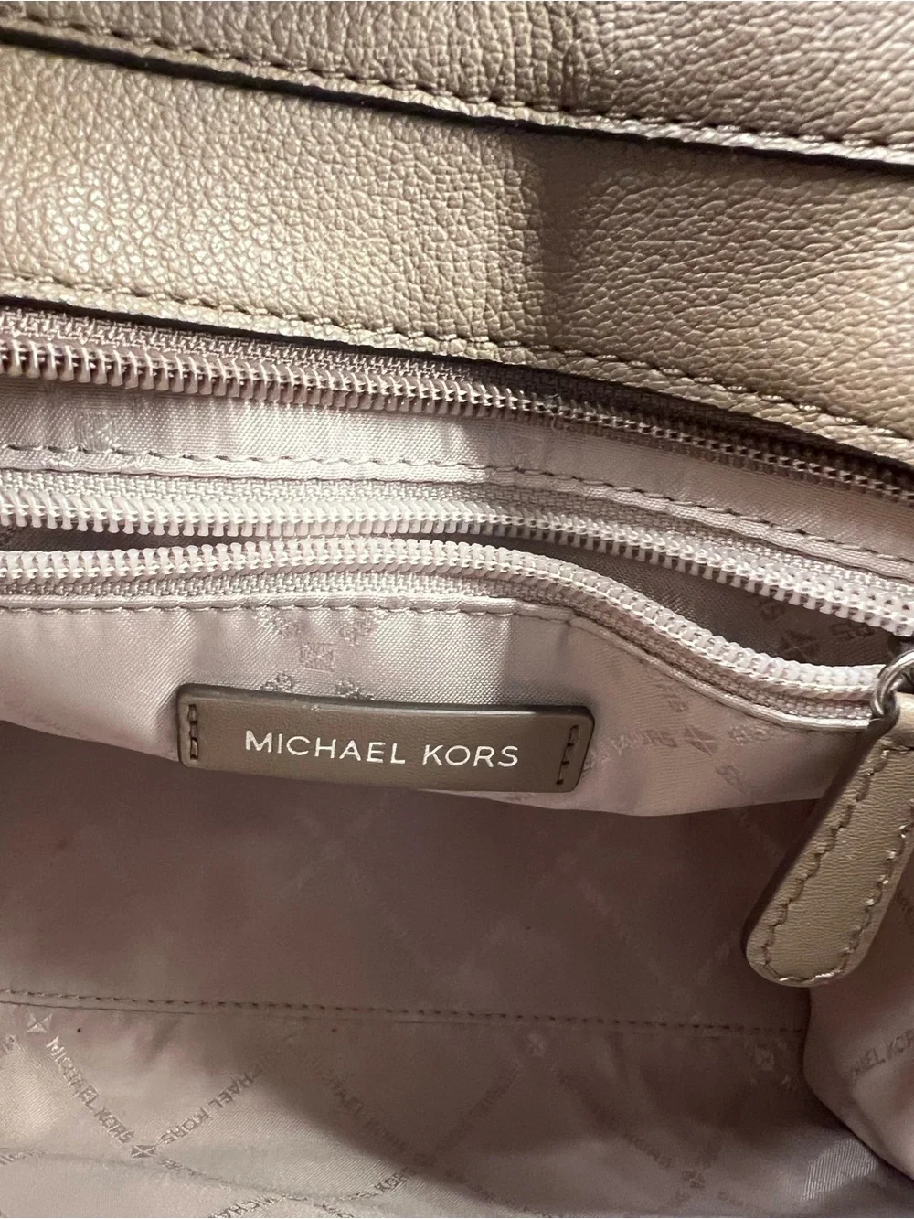 Michael Kors Brown MK Logo Satchel